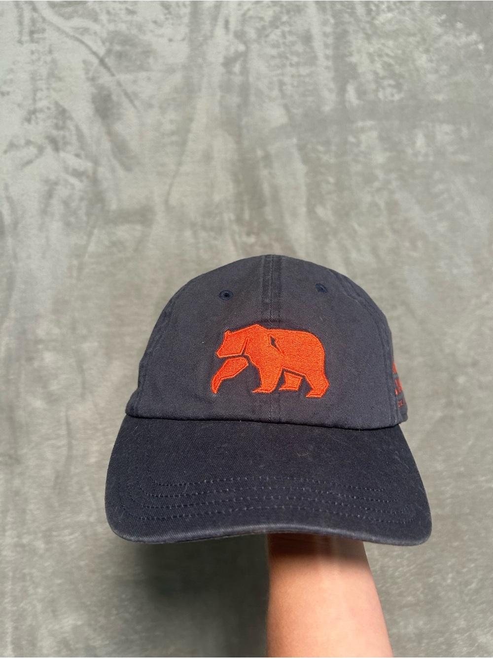 The Normal Brand Original Hat Navy Blue Orange Adjustable Preppy Cotton St Louis
